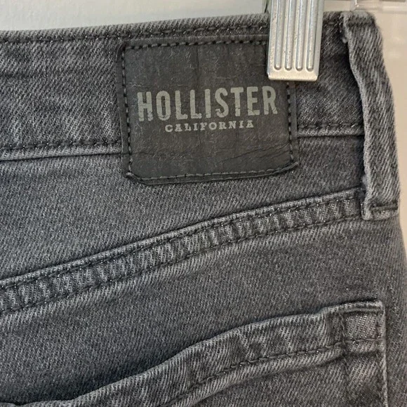 Hollister California Sz 0 Long Ultra High-Rise Mom Jean Vintage Stretch Black - Picture 8 of 12